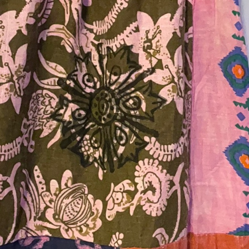 Janice Kantha Perfect Patchwork Harem Jogger Style Pants ~ OSFM ~ NWOT - Picture 9 of 16